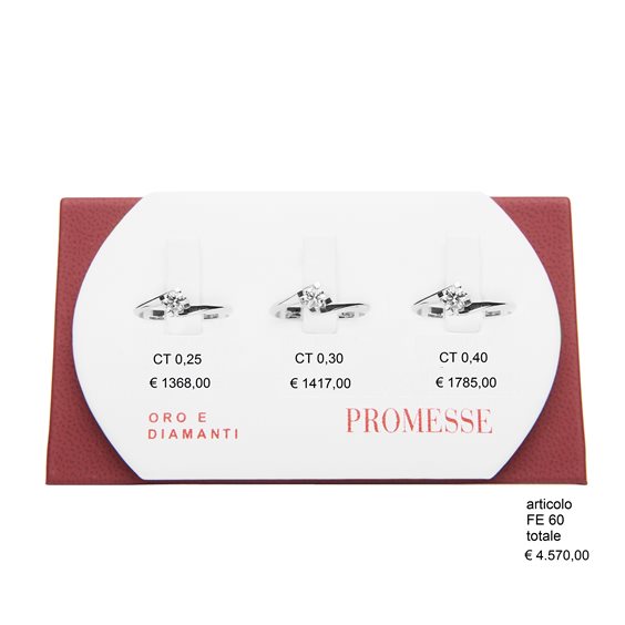 Anello Promesse Donna in Oro bianco FE60025 - FE60025